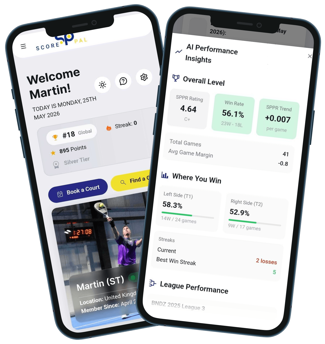 ScorePal app on phones
