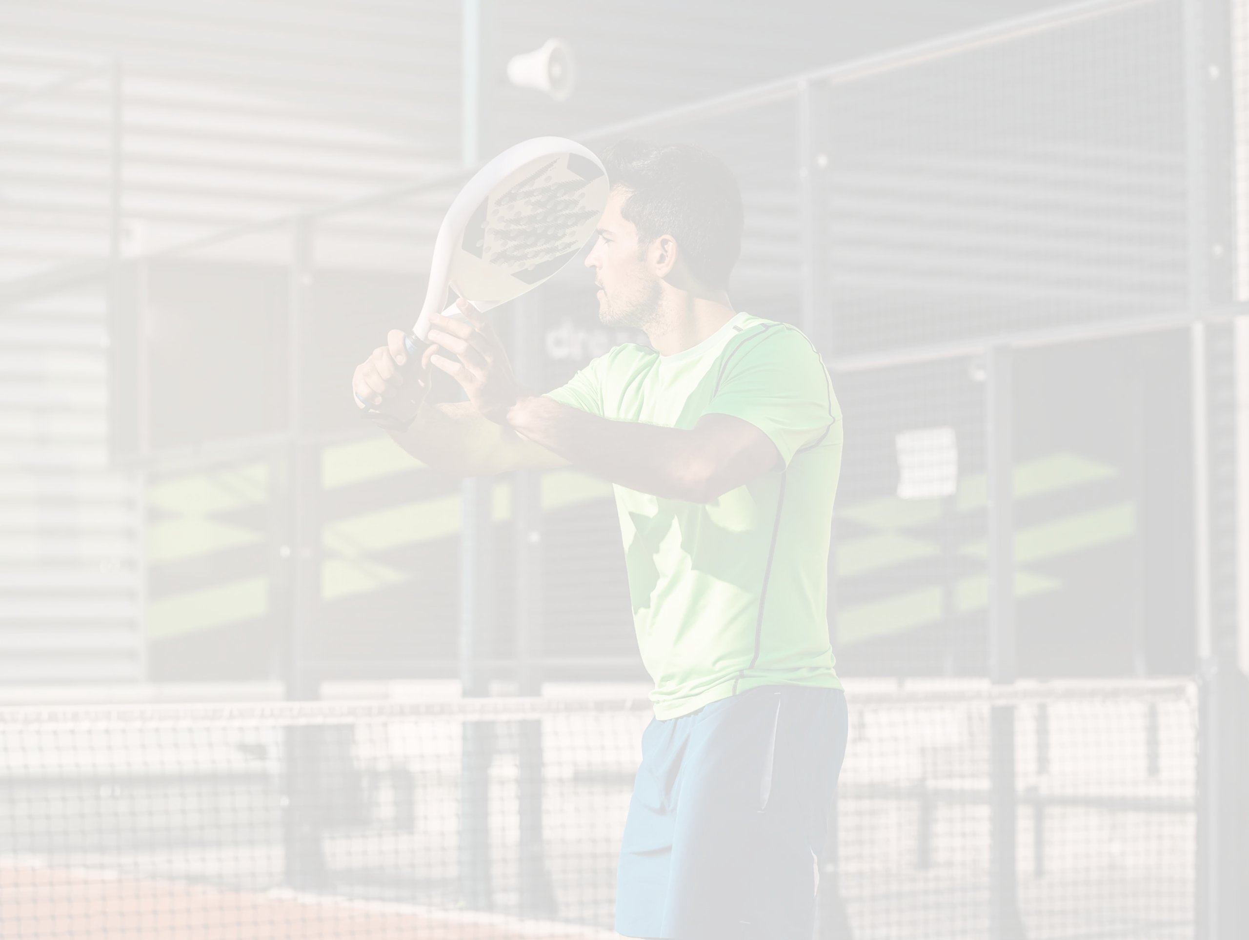 Man playing padel